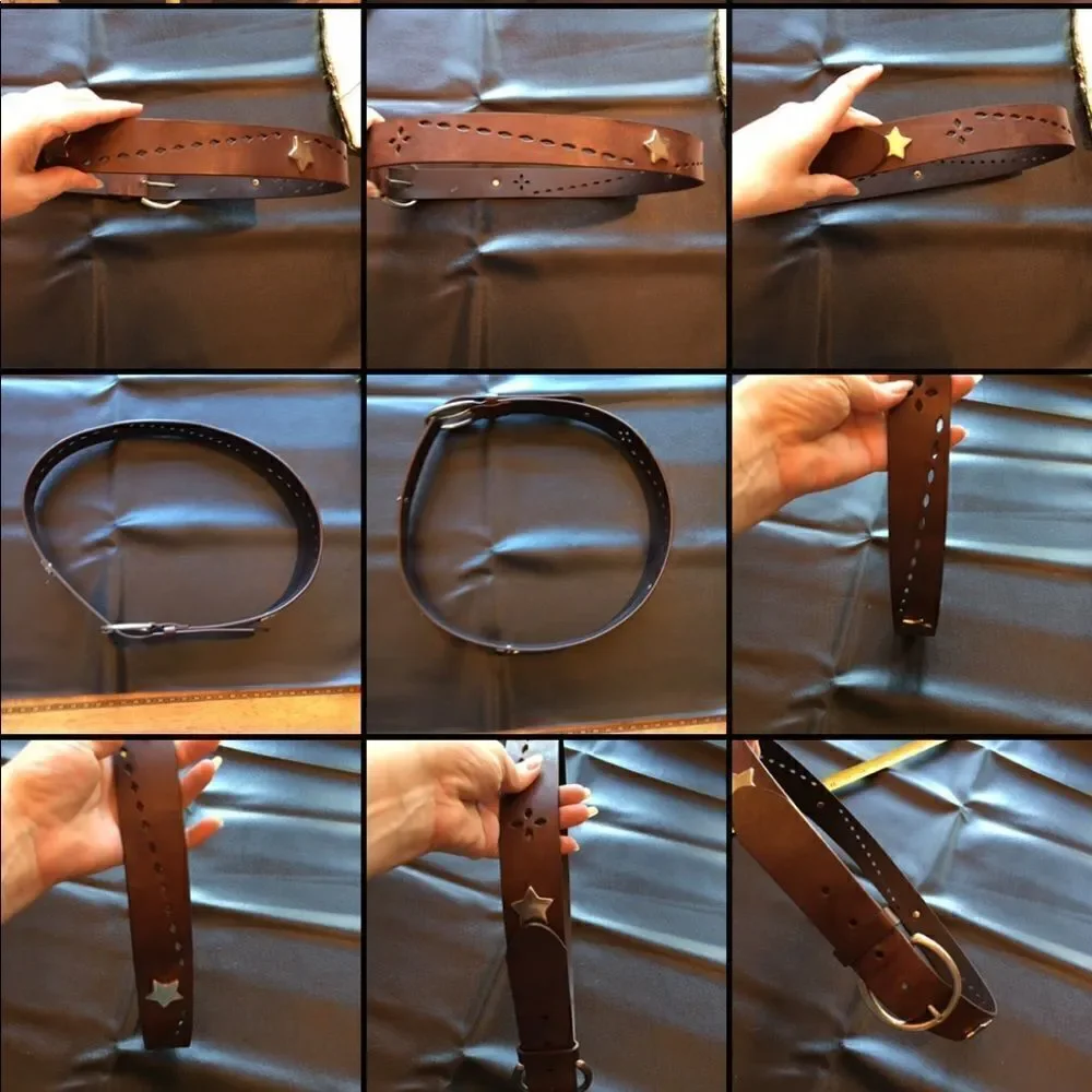 SILVER STAR Stud Diamond Punch-out Belt!